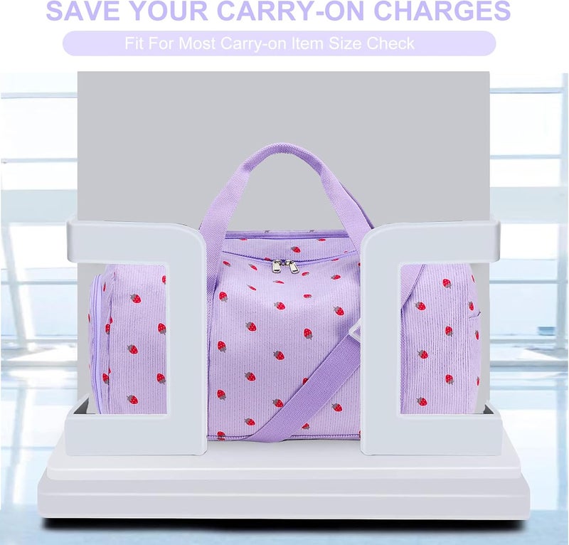 BLUBOON Duffle Bag Girls Kids Cute Gym Bag with Shoes Compartment & Wet Separation Waterproof Sports Overnight Travel Bag - Image 5